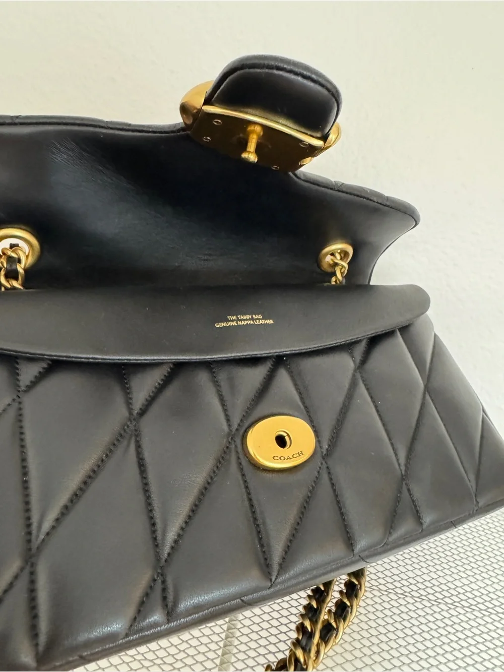 Coach Quilted Tabby 26 in Black - Picture 5 of 10